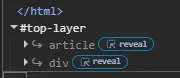 The 2 layers on top of HTML The 2 layers on top of HTML